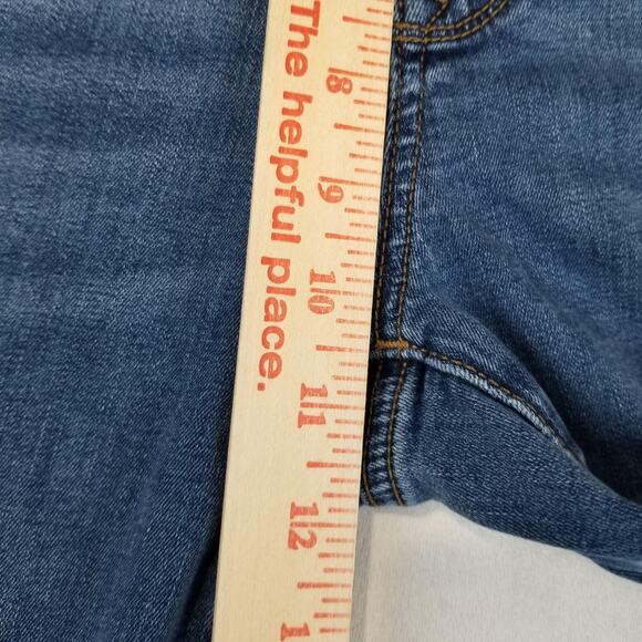 Apt. 9 Jeans Womens 16 Blue Tummy Control Straight Leg Stretch Medium Wash Denim - Picture 9 of 11